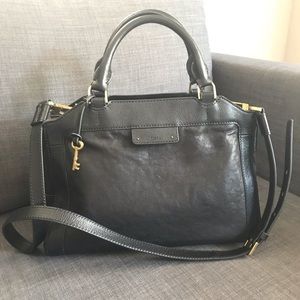 Fossil Logan large satchel